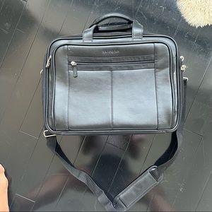 Samsonite Leather Briefcase, Black